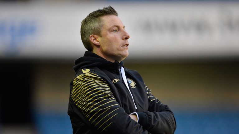 LONDON, ENGLAND - JANUARY 17:  Neil Harris Manager of Millwall FC looks on during the Sky Bet League One match 