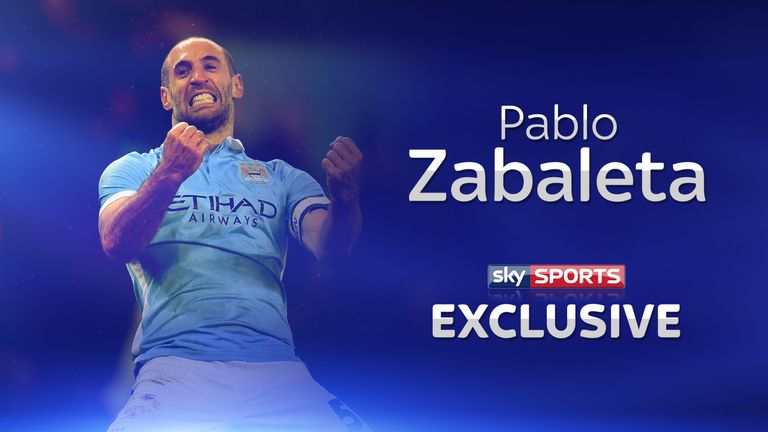 Manchester City fullback Pablo Zabaleta spoke exclusively to Sky Sports