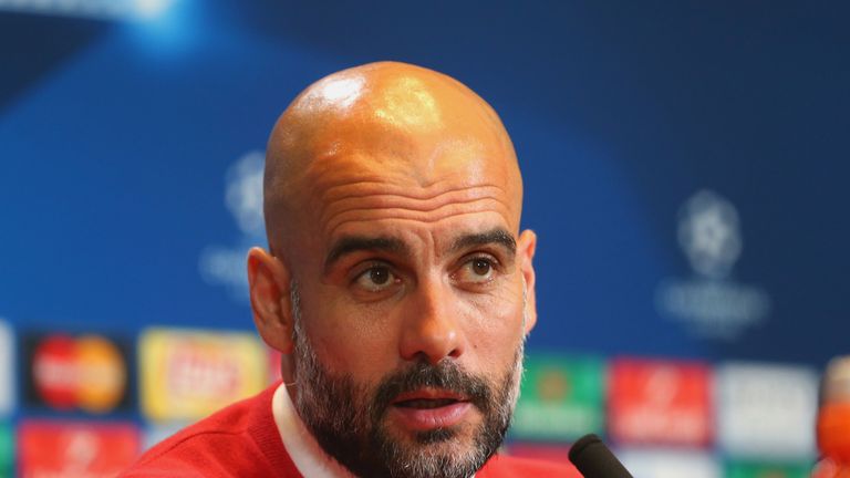 Guardiola spoke to the media ahead of his side's clash with Atletico Madrid