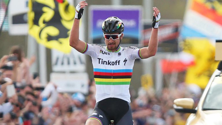 Peter Sagan during the 100th edition of the Tour of Flanders from Bruges to Oudenaarde on April 3, 2016 in Bruges, Belgium.