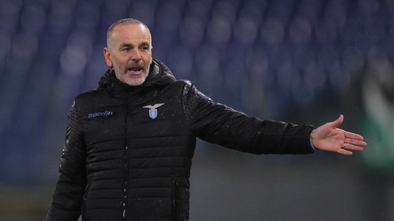 SS Lazio head coach Stefano Pioli