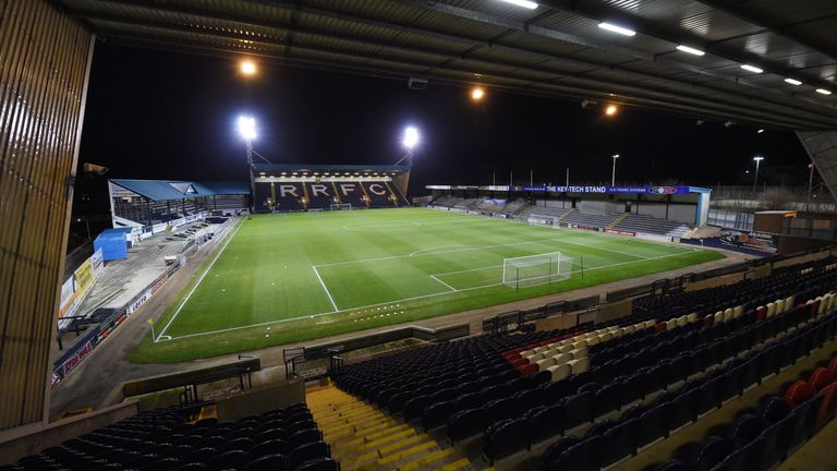 The press room at Raith Rovers' Stark's Park was damaged during the break-in