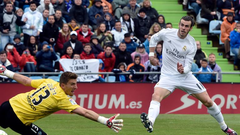 Gareth Bale scores Real Madrid's third against Getafe
