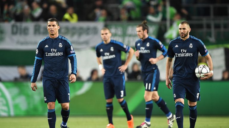Cristiano Ronaldo (left) and team-mates struggled in Germany