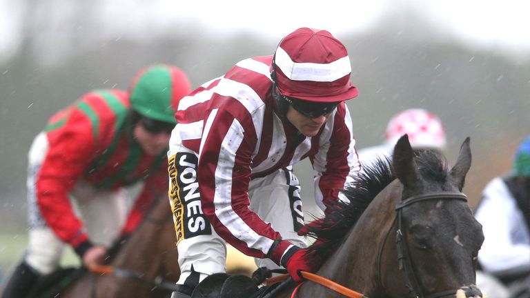 Ordinary World with Robbie Colgan up races in the Bewleys Hotels Maiden Hurdle on day one of the 2014 Leopardstown Christmas Festival at Leopardstown Racec