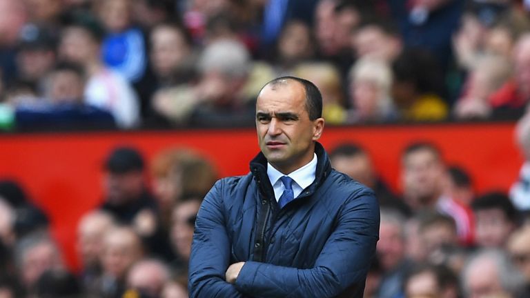 Roberto Martinez manager of Everton 