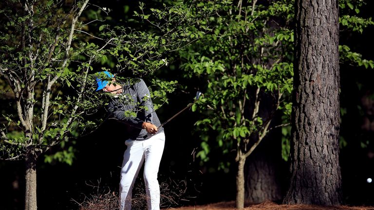 McIlroy pulled this escape from the pines into water at the 11th