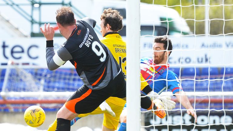 Ross Draper gives Inverness CT the lead over Kilmarnock
