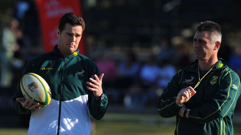 Munster director of rugby Rassie Erasmus, pictured while coaching South Africa