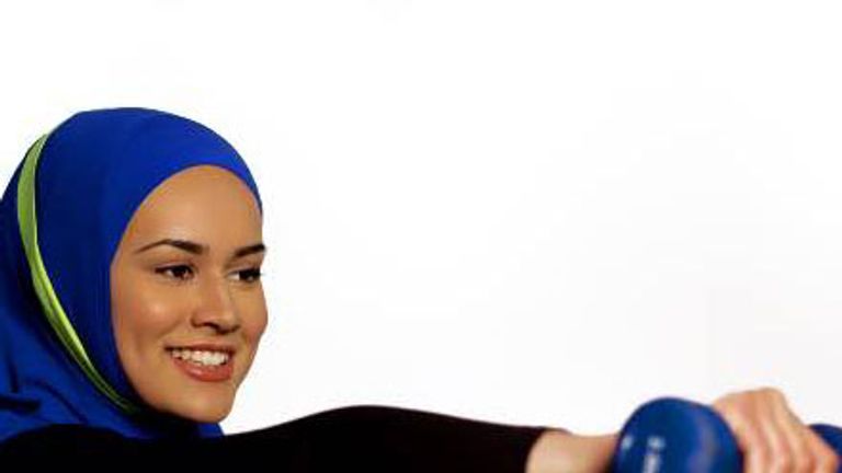 Ruqsana Begum has designed a range of sports hijabs