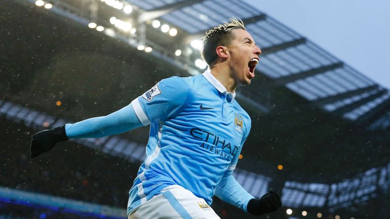 Samir Nasri scored Manchester City's winner against West Brom