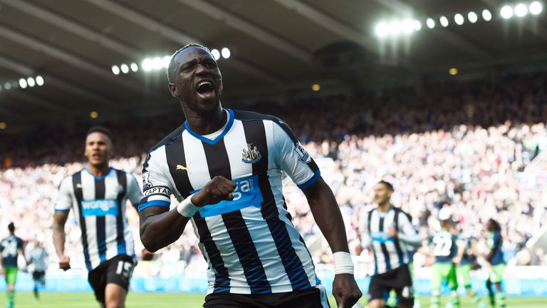 Tottenham Hotspur's Moussa Sissoko during his time at Newcastle United.