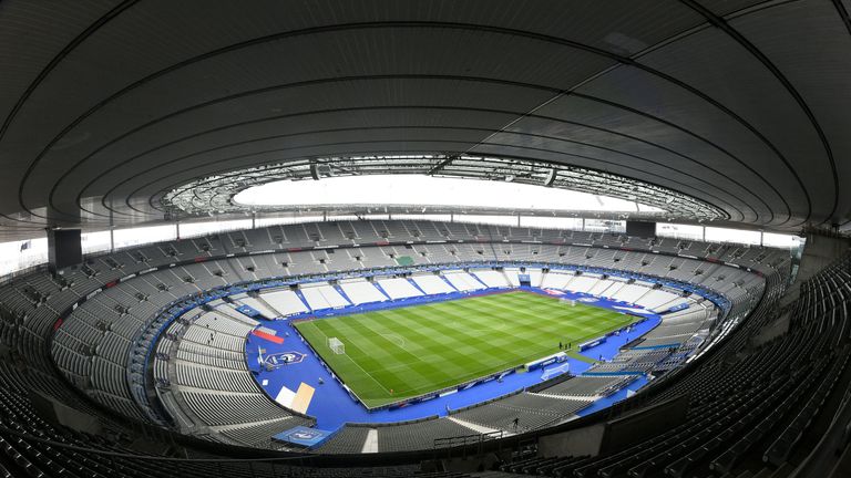 A picture taken on March 28, 2016 shows a general view of the Stade de France  in Saint-Denis, north of Paris. 
