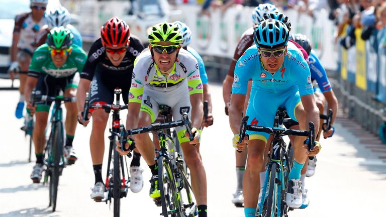 Tanel Kangert wins stage four of the 2016 Giro del Trentino