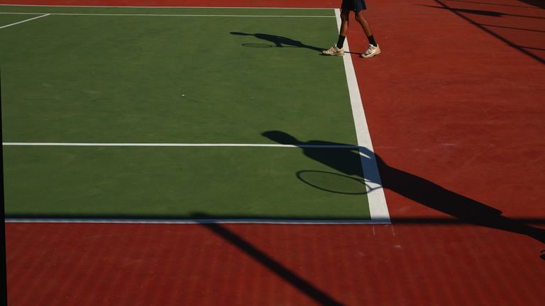 Tennis court - general view