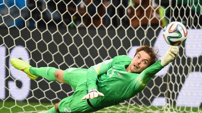 Tim Krul was injured representing the Netherlands