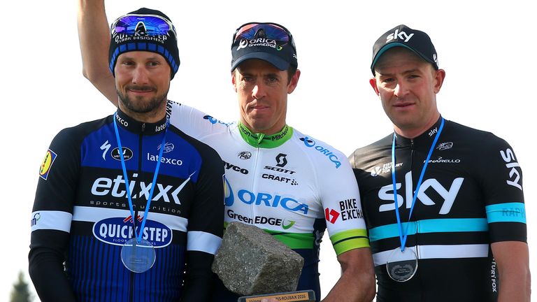 Tom Boonen, Mathew Hayman, Ian Stannard, Paris-Roubaix