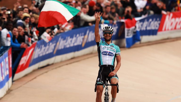 Tom Boonen claimed his fourth Roubaix title in 2012