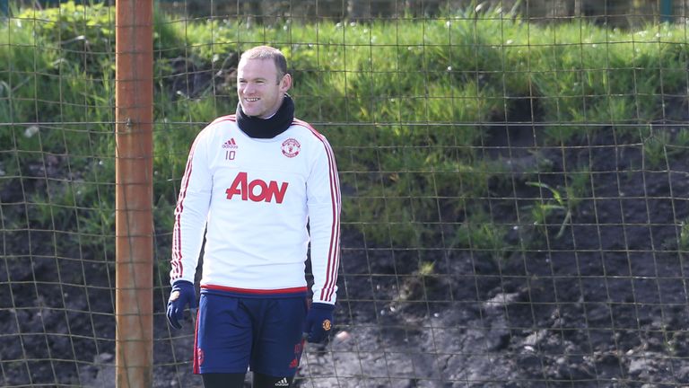 Rooney is training again after recovering from a knee injury