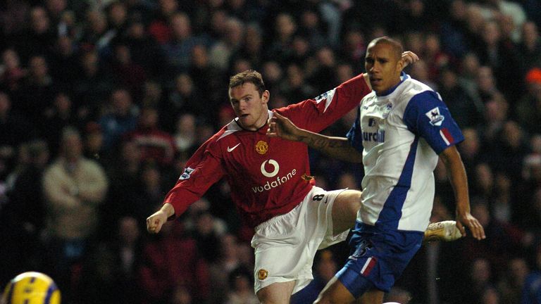 Wayne Rooney scored 17 goals during the 2004/05 campaign