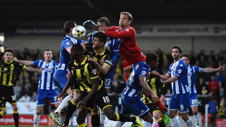 Burton drew 1-1 with Wigan at the Pirelli Stadium