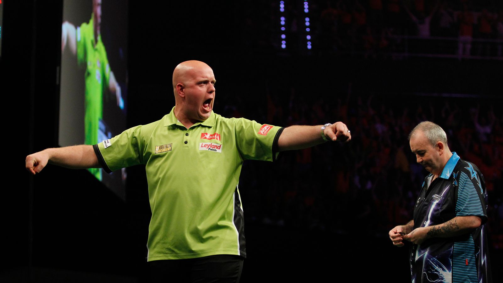 Michael van Gerwen produces superb 164 checkout to break Phil Taylor's