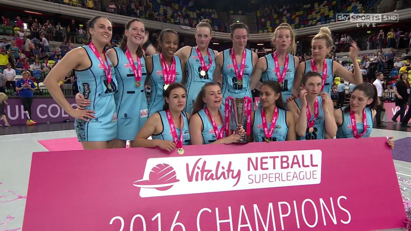 Surrey Storm beat Manchester Thunder to win Netball Superleague