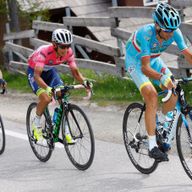 From right, Vincenzo Nibali, Esteban Chaves and Alejandro Valverde finished first, second and third respectively at the Giro d'Italia