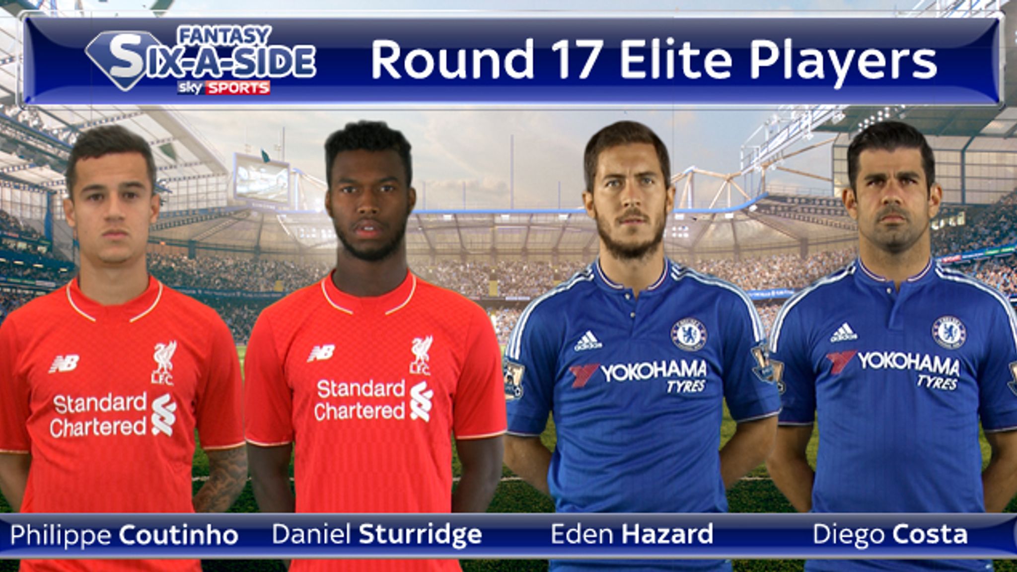 Liverpool v Chelsea How to play Sky Sports Fantasy SixaSide