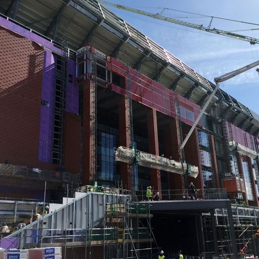 New Anfield stand taking shape