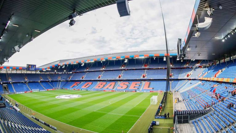 A general view of  St Jakob-Park Basel venue of the Europa League final 2016