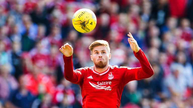David Goodwillie in action for Aberdeen