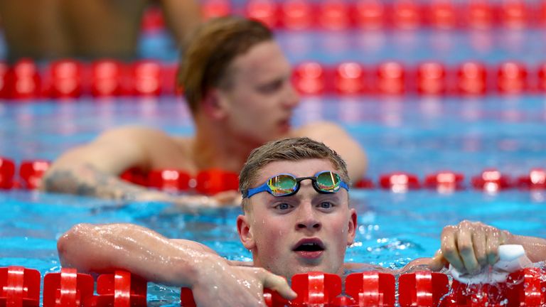 Adam Peaty was happy with his efforts in the 100m breaststroke