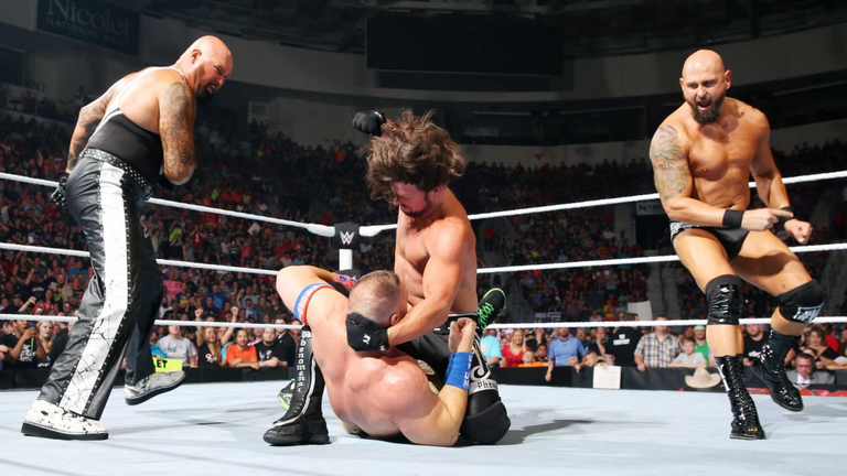AJ Styles beats up John Cena on WWE Raw