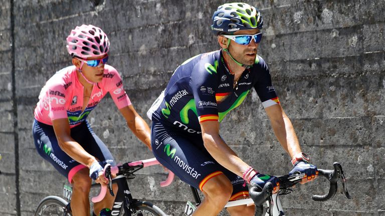 Alejandro Valverde, Andrey Amador, Giro d'Italia 2016, stage 14