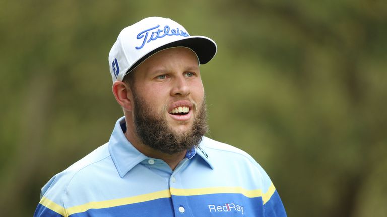 RABAT, MOROCCO - MAY 06:  Andrew Johnston of England watches his tee shot on the fifth hole during the second round of the Trophee Hassan II at Royal Golf 