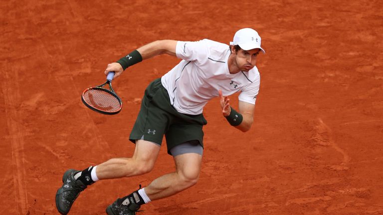 Andy Murray had to work hard against the big-hitting American