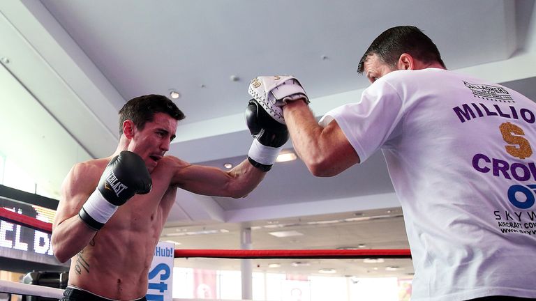 Crolla looked in good shape on Monday as he prepared for the first defence of his title