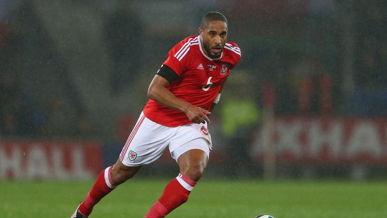 Ashley Williams of Wales during the International Friendly match between Wales and Northern Ireland