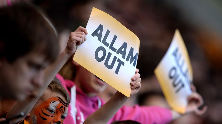 Allam's bid to change the club's name to Hull Tigers has proved to be unpopular with many supporters