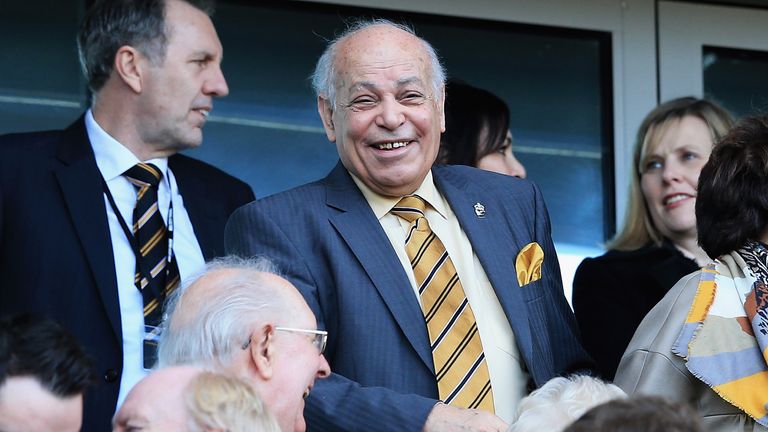 Allam took control of Hull in 2010 but missed many of their matches this season due to ill health