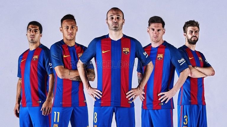 Barcelona released their new home kit on May 30 (Picture courtesy of fcbarcelona.com)