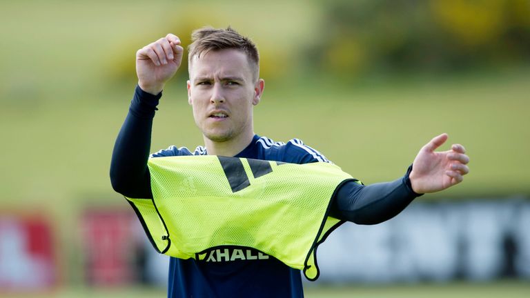 Lee Wallace is out of the squad but his Rangers team-mate Barrie McKay (above) remains involved