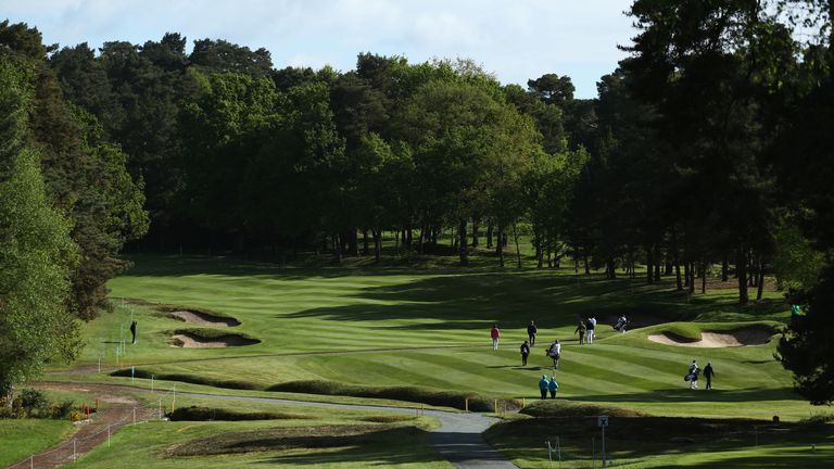 VIRGINIA WATER, ENGLAND - MAY 20:  General View of the 11th hole during the Pro-Am ahead of the BMW PGA Championship at Wentworth on May 20, 2015 in Virgin