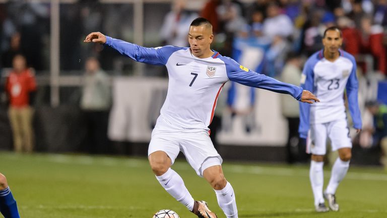 Bobby Wood in action for the United States