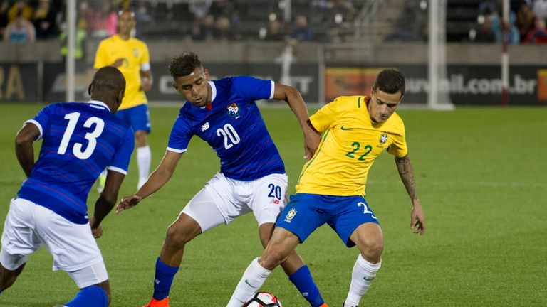 Gabriel Barbosa marked his first senior international appearance with a goal as Brazil beat Panama 2-0 in a friendly in Denver
