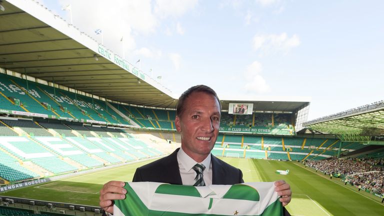 23/05/16.CELTIC PARK - GLASGOW.Brendan Rodgers is unveiled as Celtic's new manager.