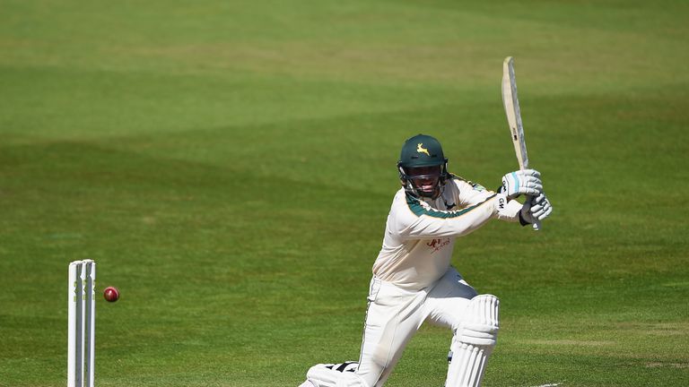 Brendan Taylor of Nottinghamshire in action in the County Championship