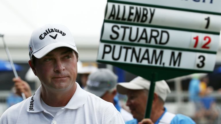 Brian Stuard after the second round of the Zurich Classic of New Orleans at TPC Louisiana