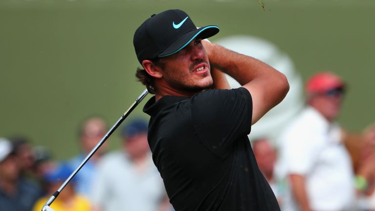IRVING, TX - MAY 21: Brooks Koepka plays his shot from the 17th tee during Round Three at the AT&T Byron Nelson